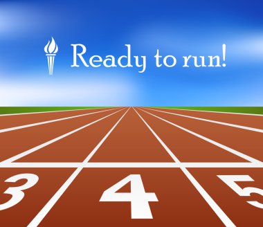 Running track clipart