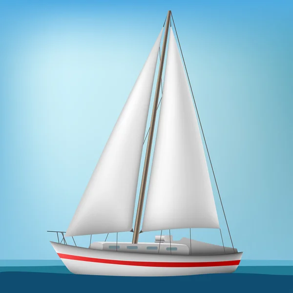 Sailing boat — Stock Vector