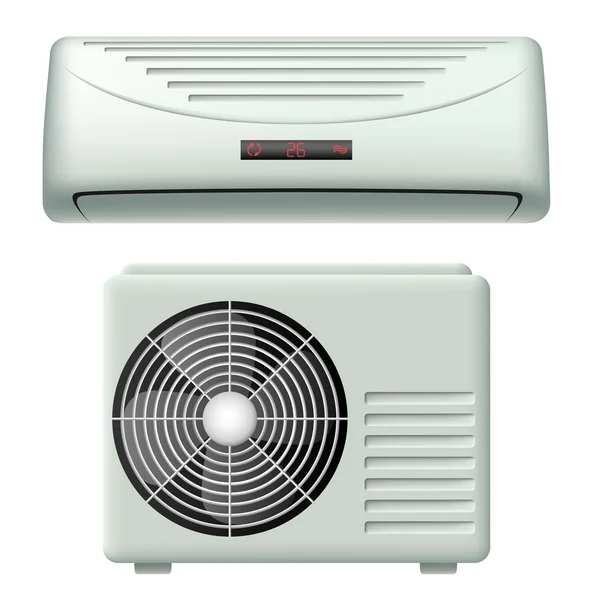 Air conditioner set — Stock Vector