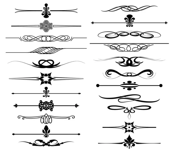 Border decoration set Royalty Free Stock Illustrations