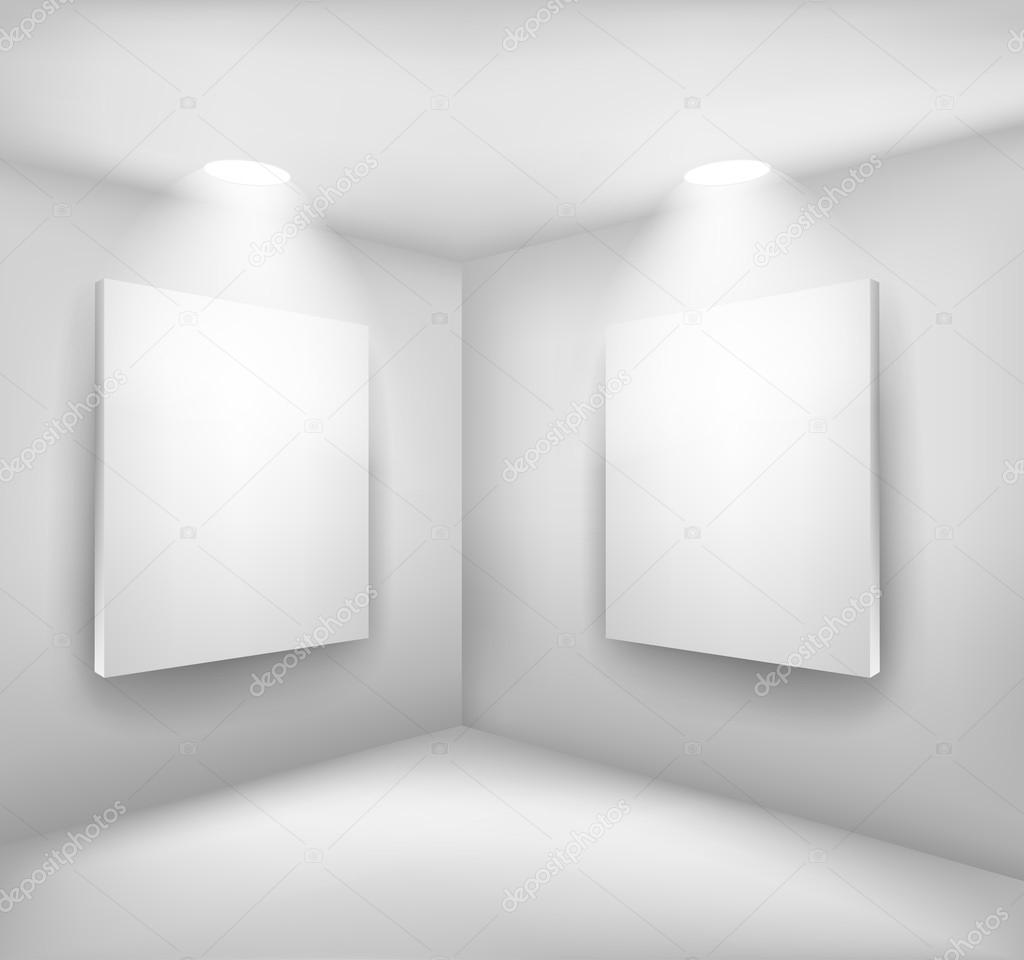 Picture Frames in empty room