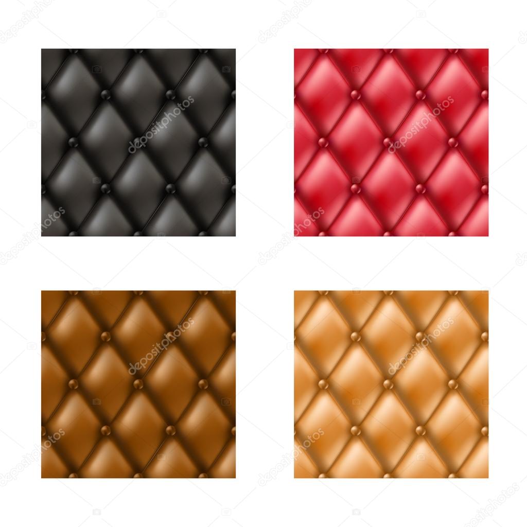 Leather sofa pattern set