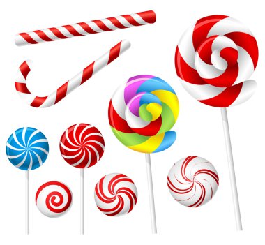 lolipop ve şeker seti