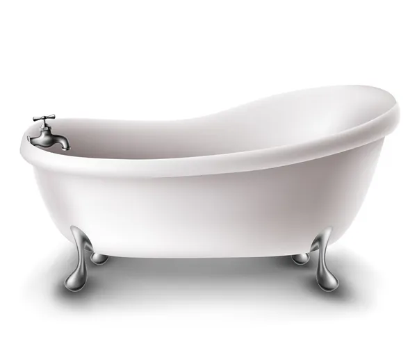白色浴缸 — 图库矢量图片