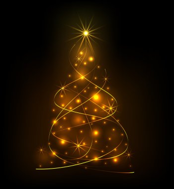 soyut ışık Noel ağacı