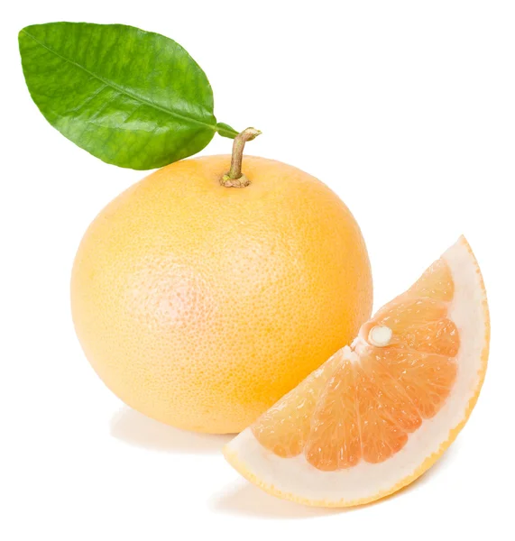 Grapefruit and slice — Stock Photo, Image