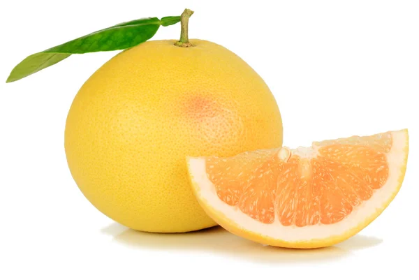 Grapefruit und Scheibe — Stockfoto