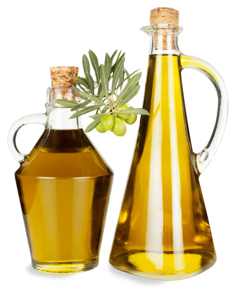 Aceite de oliva y aceitunas — Foto de Stock