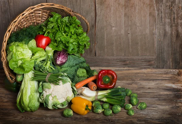 Frisches Gemüse setzen — Stockfoto