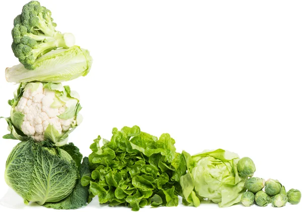 Свіжими зеленими овочами — стокове фото