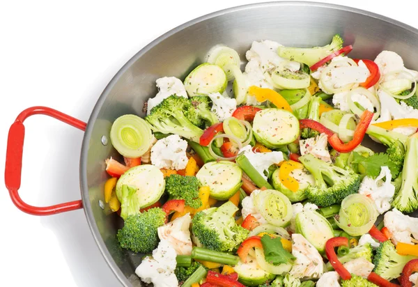 Vegetables in pan — Stock Photo, Image