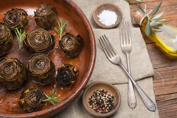 Alcachofas asadas — Foto de Stock