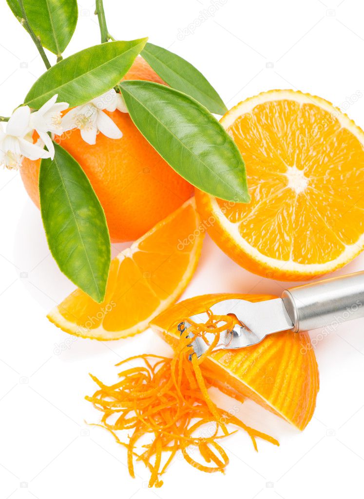 orange with a zest