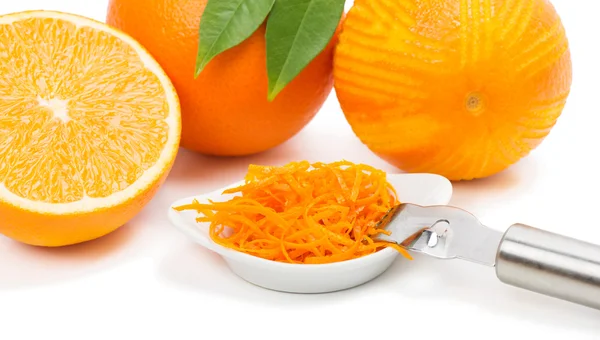 Oranžové ovoce a koření. — Stock fotografie