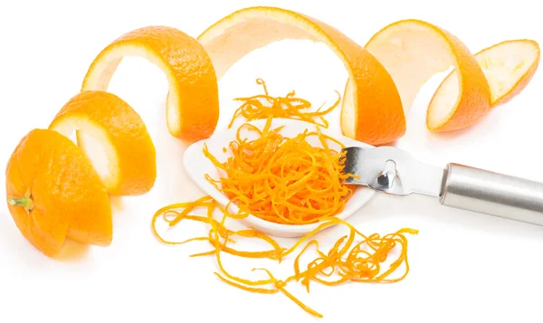 Zest and peel of orange — Stock Photo, Image