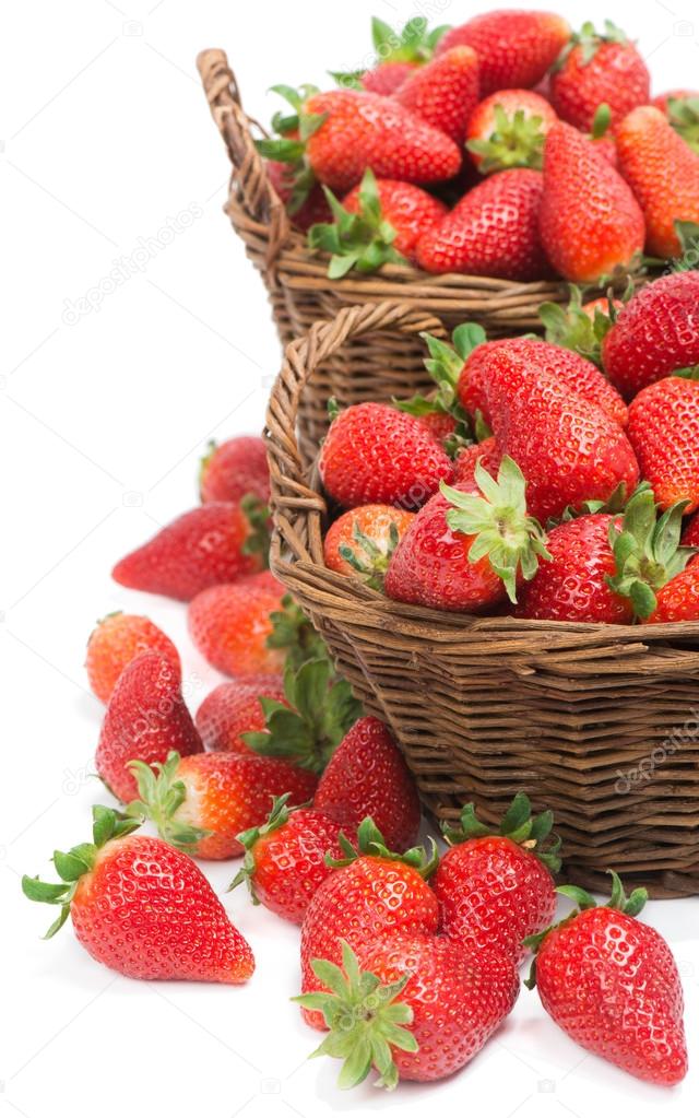  strawberries  in a baskets