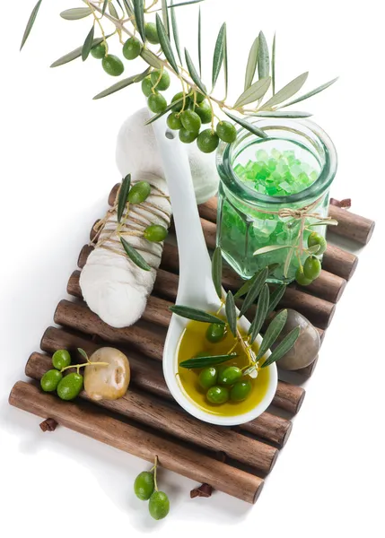 Concept cosmétique olive — Photo