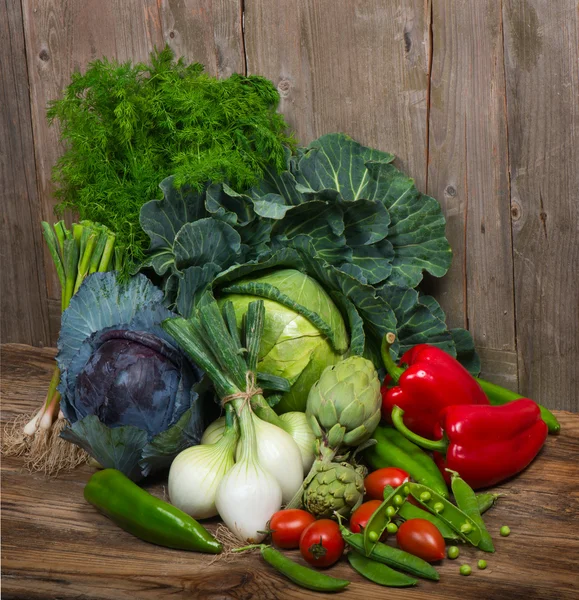 Grupo de hortalizas frescas —  Fotos de Stock