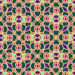 Seamless pattern of Moroccan mosaic  Stock Vector 