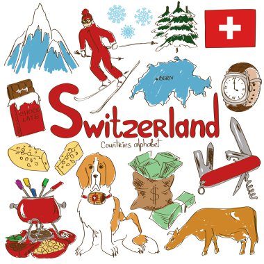 Collection of Switzerland icons