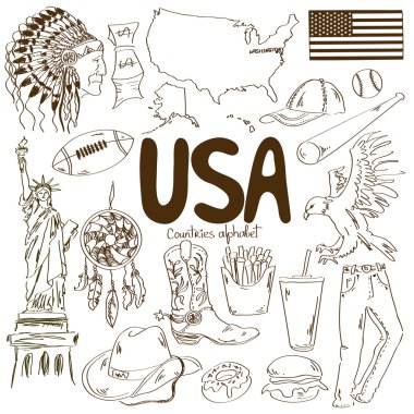 Collection of USA icons