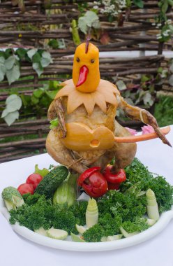 Kızarmış chicken.food hazırlık