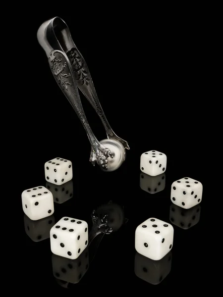 White dice — Stock Photo, Image