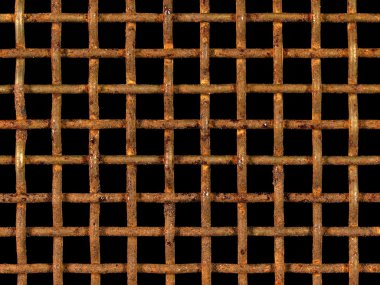 paslı çelik kafes.