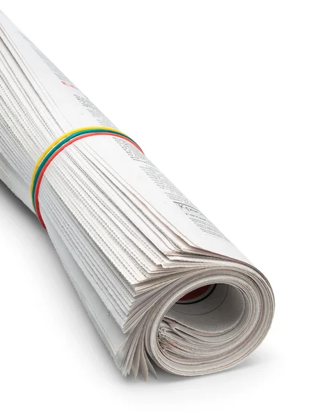 Roll of newspapers — Stock Photo, Image