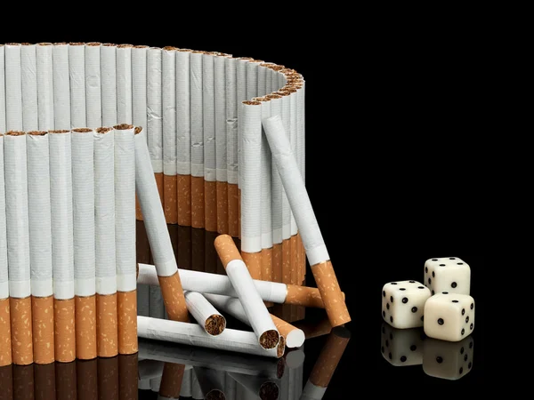 Protección no completada contra los cigarrillos — Foto de Stock