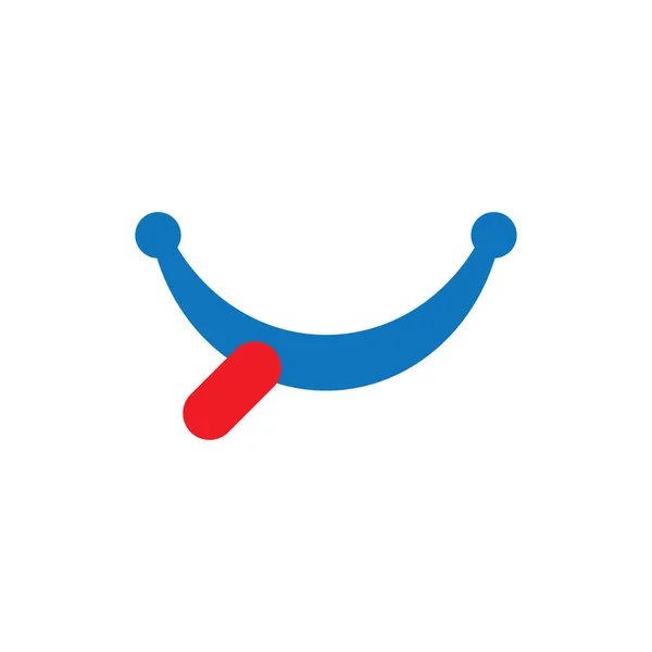 Bokstav Med Smile Logo Design Vektor — Stock vektor