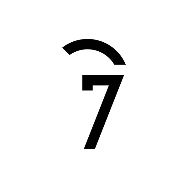 G7ロゴ 7ロゴデザインベクトルとG文字 — ストックベクタ