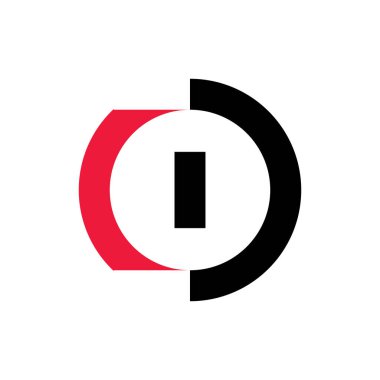 CD harfi veya CID harf logo tasarım vektörü
