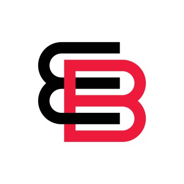 EB harfi logo tasarım vektörü