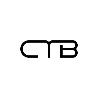 CTB harfi logo tasarım vektörü