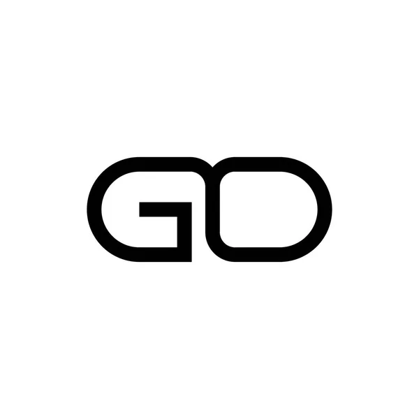 Lettera Logo Vettoriale Progettazione — Vettoriale Stock