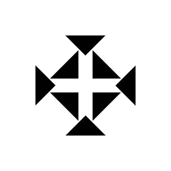 Quadrado Com Vetor Design Logotipo —  Vetores de Stock