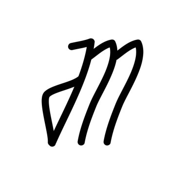 JM harf logo tasarım vektörü