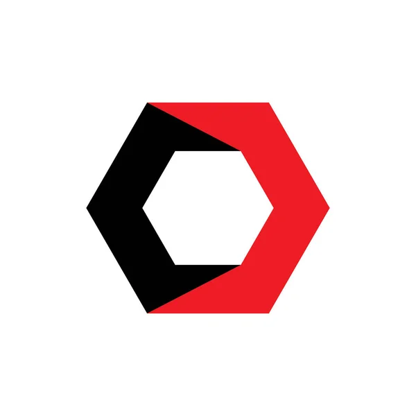 Hexagon Letter Logo Design Vector — Stock vektor