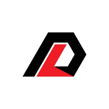 PL letter or LP letter logo design vector