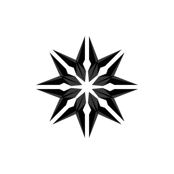 Rotace Písmeno Logo Star Logo Design Vektor — Stockový vektor