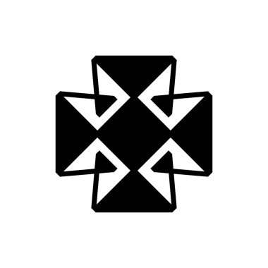 Artı M harfi logo tasarım vektörü