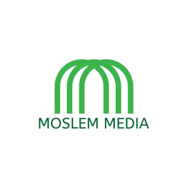 MM harfli Müslüman logo tasarım vektörü