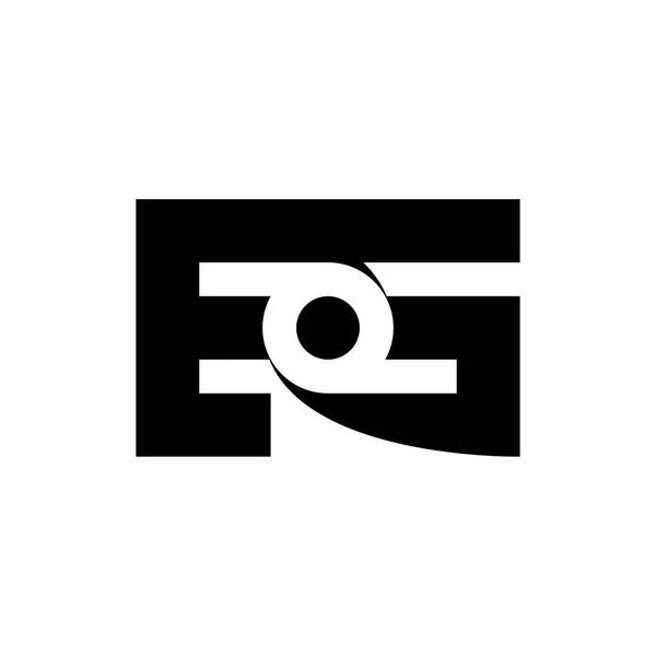 Letter Eog Letter Logo Ontwerp Vector — Stockvector