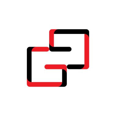 3 boyutlu G harfi veya 69 numaralı logo tasarım vektörü