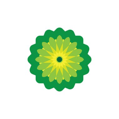 Soyut çiçek logosu tasarım vektörü