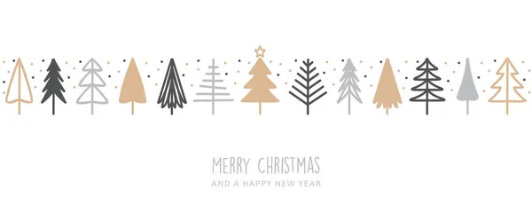 Noel tebrik kartı ve soyut köknar ağacı süslemesi