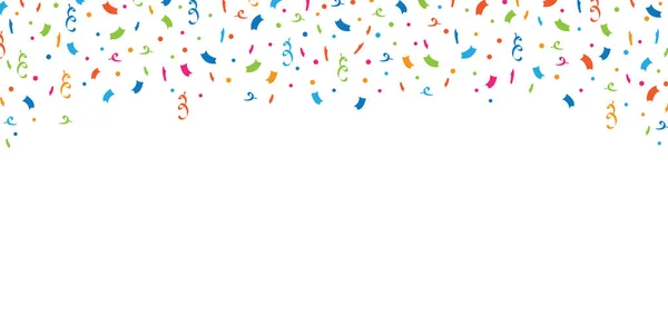 Abstract colorful confetti background for celebration birthday party isolated on white —  Vetores de Stock