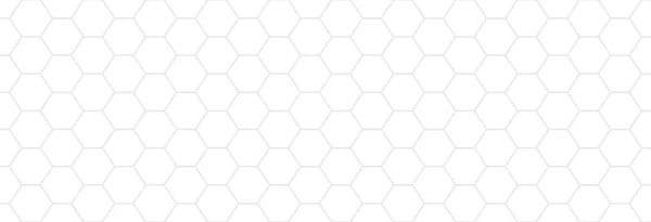 Witte abstracte honingraat achtergrond banner sjabloon vector — Stockvector