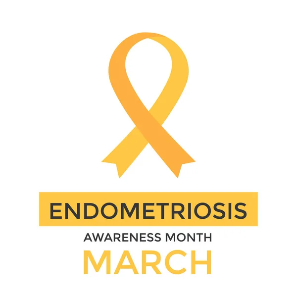 Национальный месяц осведомленности о эндометриозе — стоковый вектор